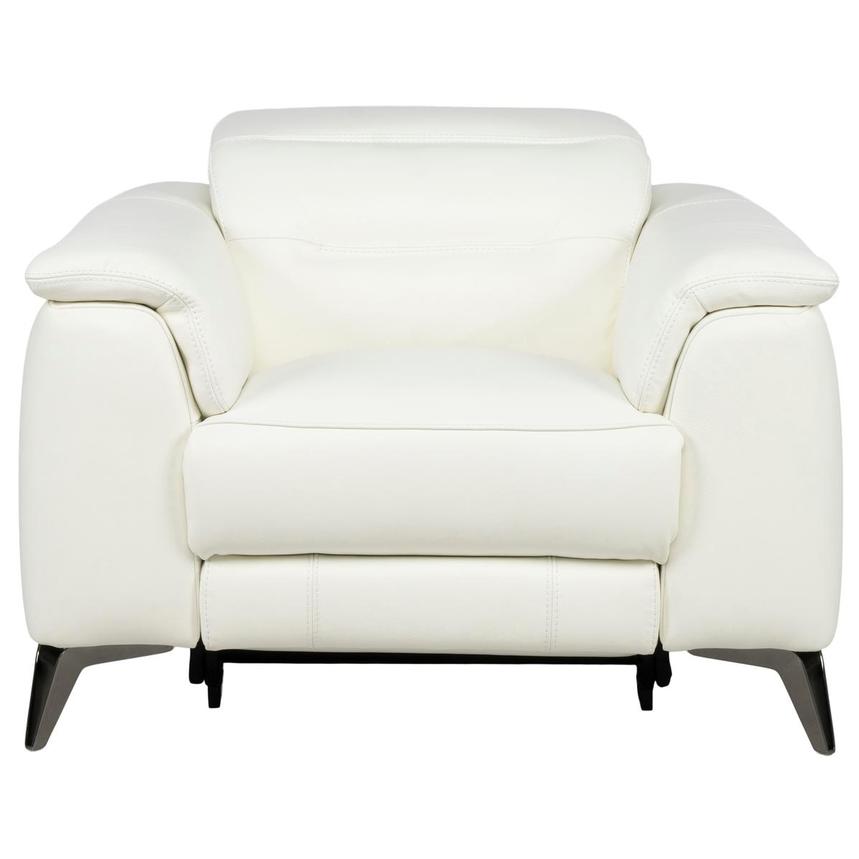 Anabel White 2.0 Leather Power Recliner main image, 1 of 11 images.