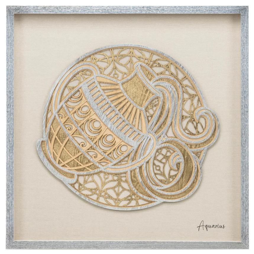 Aquarius Zodiac Shadow Box  main image, 1 of 7 images.