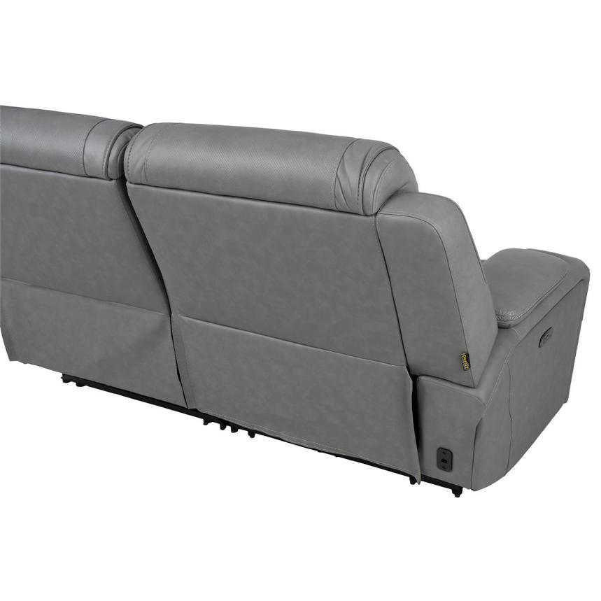 Cobalt Leather Power Reclining Sofa  alternate image, 5 of 13 images.