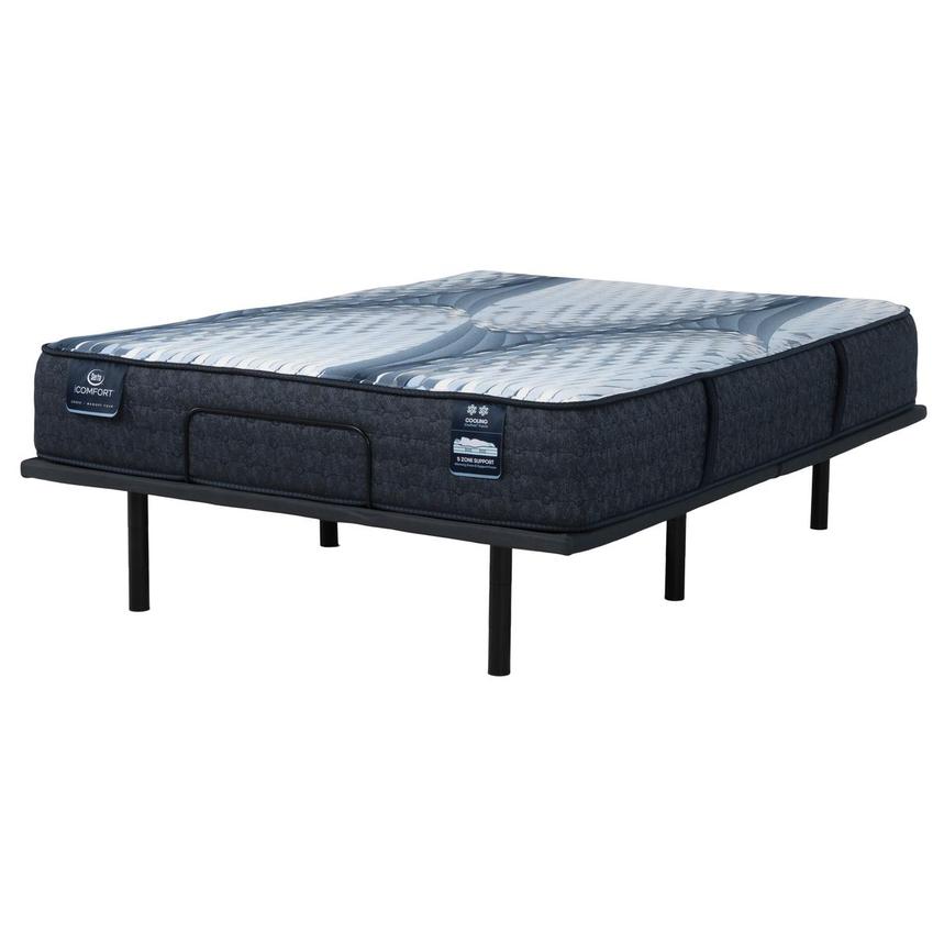 Elana-Firm Queen Mattress w/Baselogic Silver Powered Base by Serta and Beautyrest  main image, 1 of 6 images.