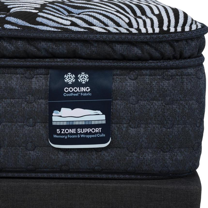 Lexton-Medium Pillow Top King Mattress w/Baselogic Silver Powered Base by Serta and Beautyrest  alternate image, 5 of 9 images.