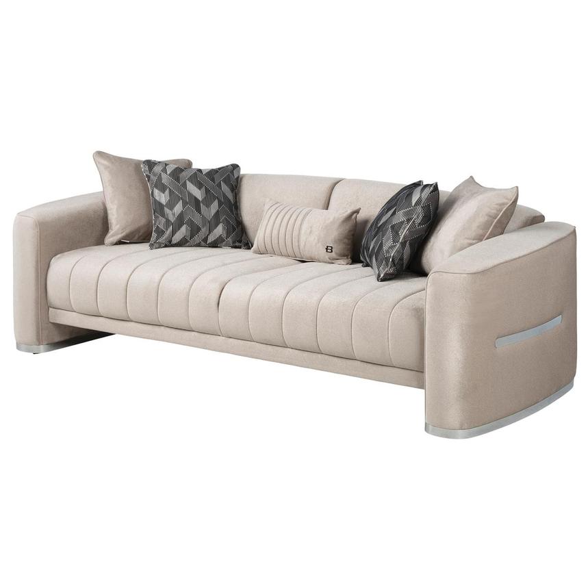 Adana Taupe Futon Sofa main image, 1 of 11 images.