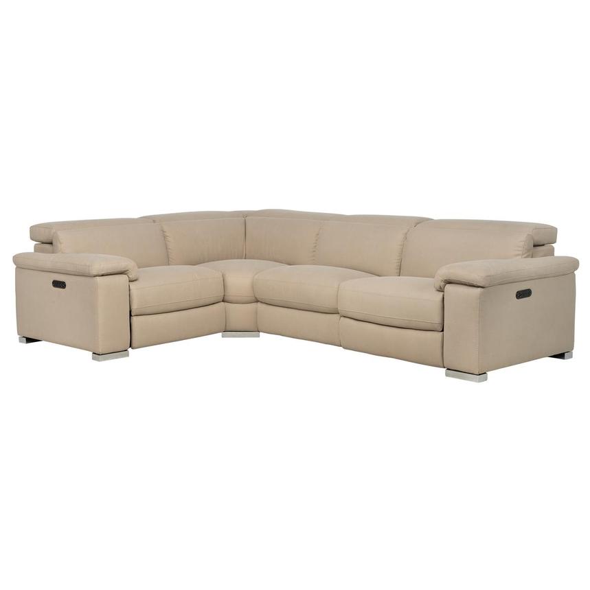 Karly Beige Power Reclining Sectional with 4PCS/2PWR  main image, 1 of 9 images.
