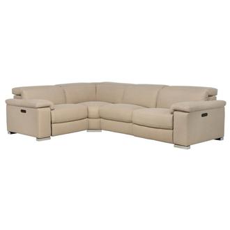 Karly Beige Power Reclining Sectional with 4PCS/2PWR