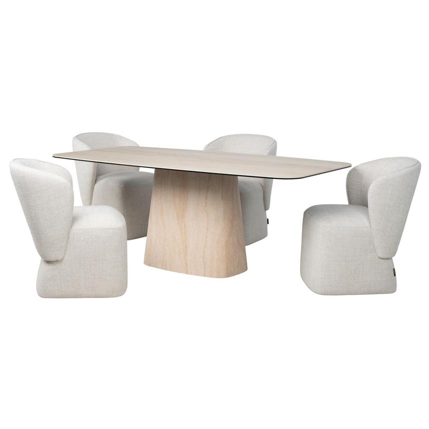 Alexis/Lottie Ivory 5-Piece Dining Set  main image, 1 of 3 images.