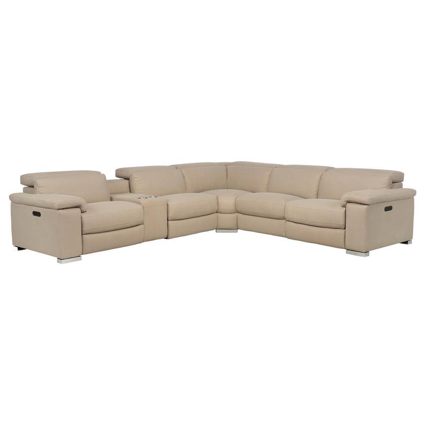 Karly Beige Power Reclining Sectional with 6PCS/2PWR main image, 1 of 11 images.