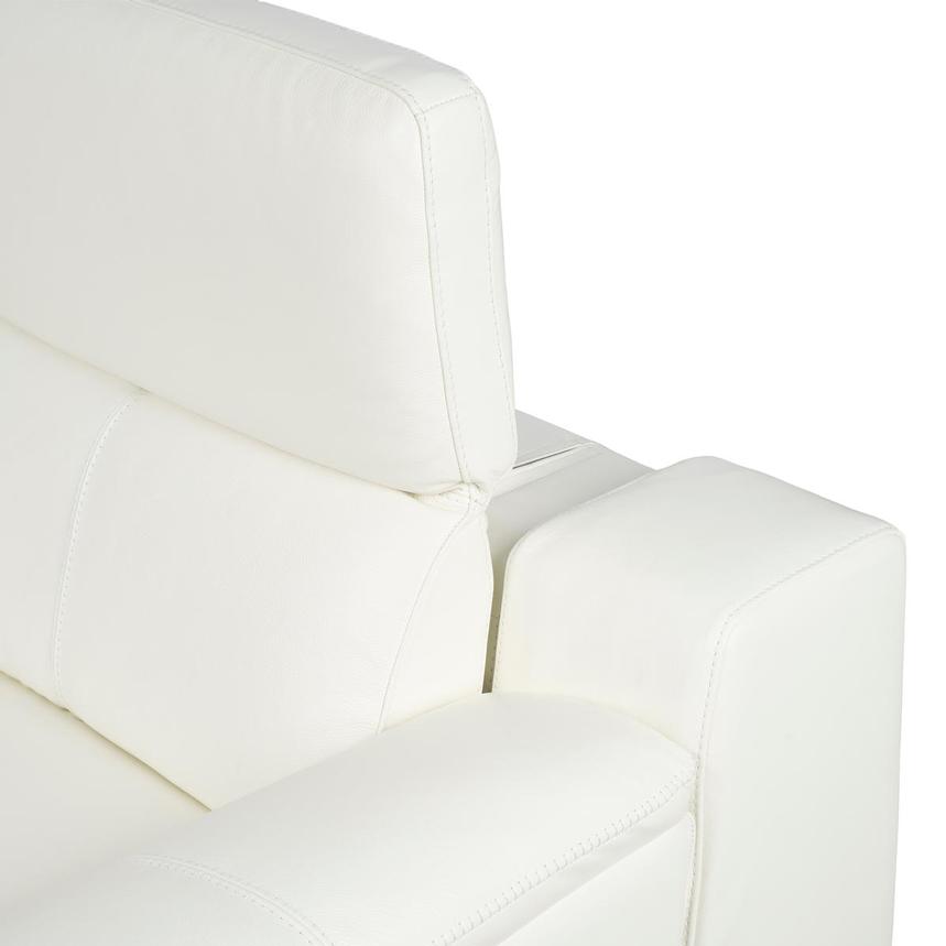 Davis 2.0 White Leather Power Reclining Sectional with 6PCS/3PWR alternate image, 10 of 13 images.
