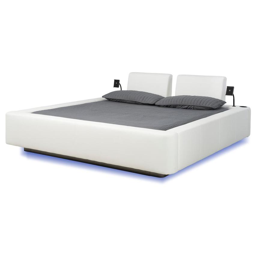 Cassie Party White King Platform Bed  main image, 1 of 11 images.