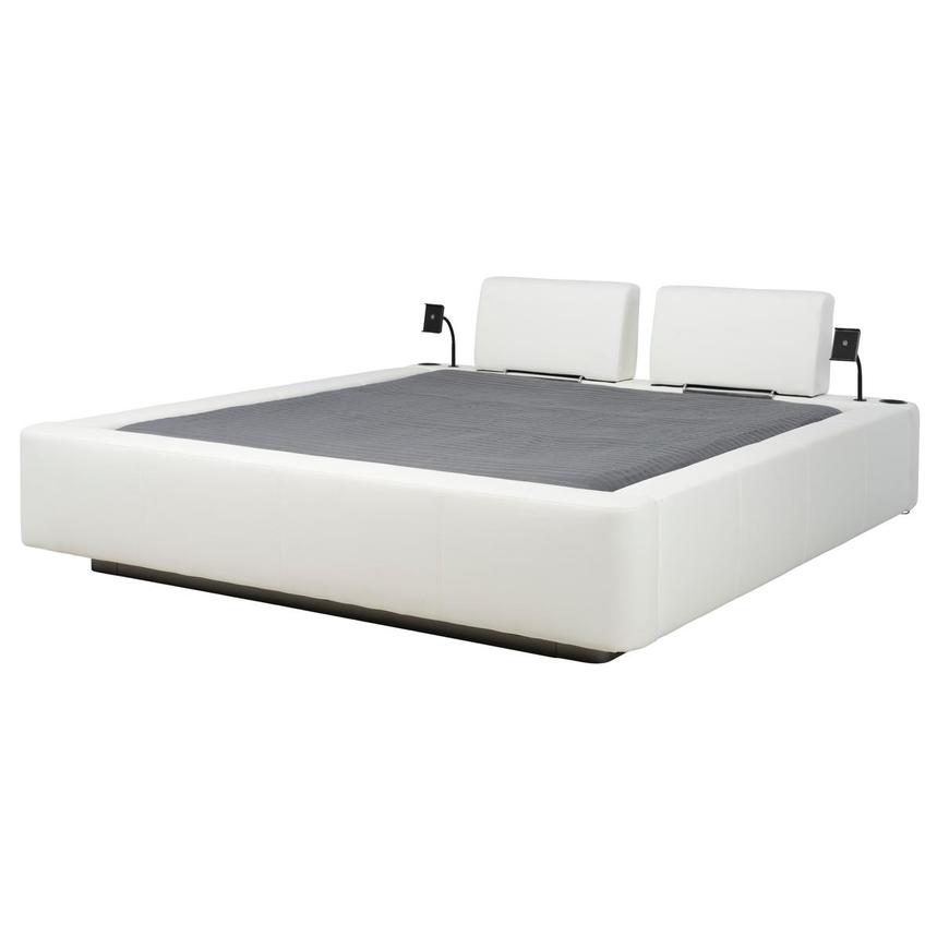 Cassie White Queen Platform Bed  alternate image, 2 of 10 images.