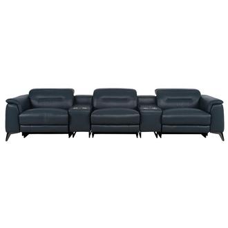 Anabel 2.0 Blue Home Theater Seating w/2PWR