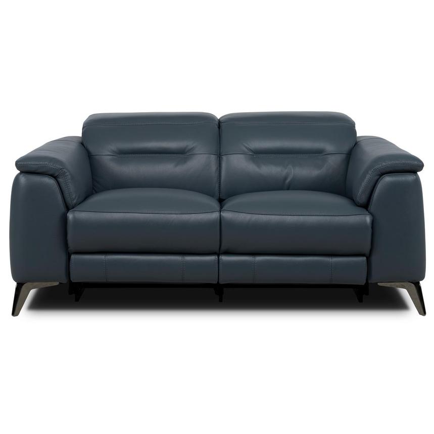 Anabel 2.0 Blue Duo Recliner Loveseat  main image, 1 of 2 images.