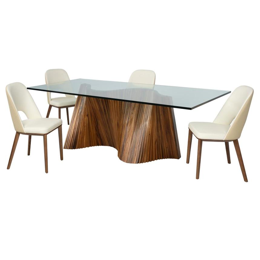 Gable Rectangular 5-Piece Dining Set main image, 1 of 3 images.