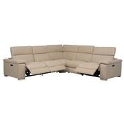 Karly Beige Power Reclining Sectional with 5PCS/3PWR  alternate image, 2 of 9 images.