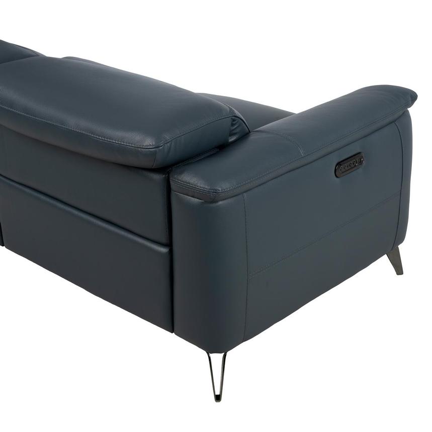 Anabel 2.0 Blue Power Reclining Sectional with 4PCS/2PWR alternate image, 3 of 9 images.