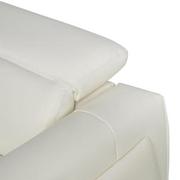 Luke 2.0 White Leather Power Reclining Sectional with 4PCS/2PWR  alternate image, 6 of 10 images.