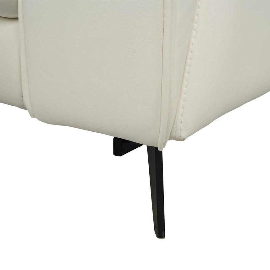 Luke 2.0 White Leather Power Reclining Sectional with 5PCS/3PWR  alternate image, 8 of 9 images.
