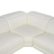 Luke 2.0 White Leather Power Reclining Sectional with 6PCS/2PWR  alternate image, 5 of 12 images.
