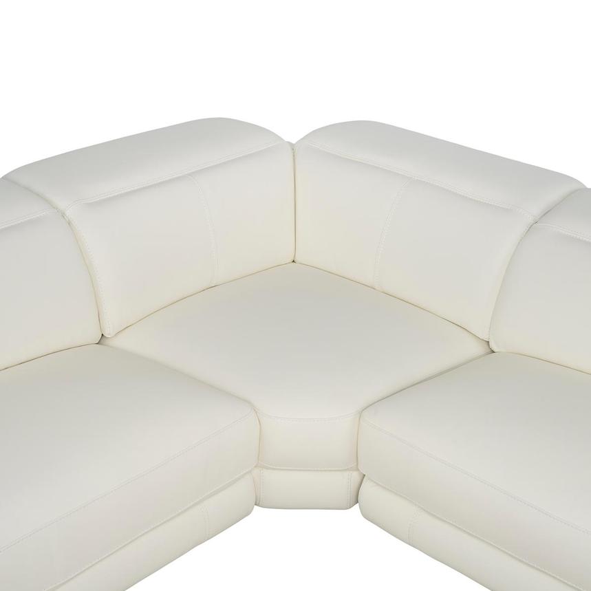 Luke 2.0 White Leather Power Reclining Sectional with 6PCS/3PWR  alternate image, 5 of 13 images.