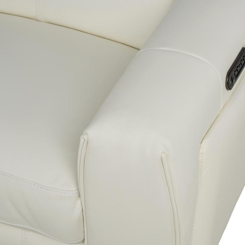 Luke 2.0 White Leather Power Reclining Sectional with 4PCS/2PWR alternate image, 8 of 10 images.