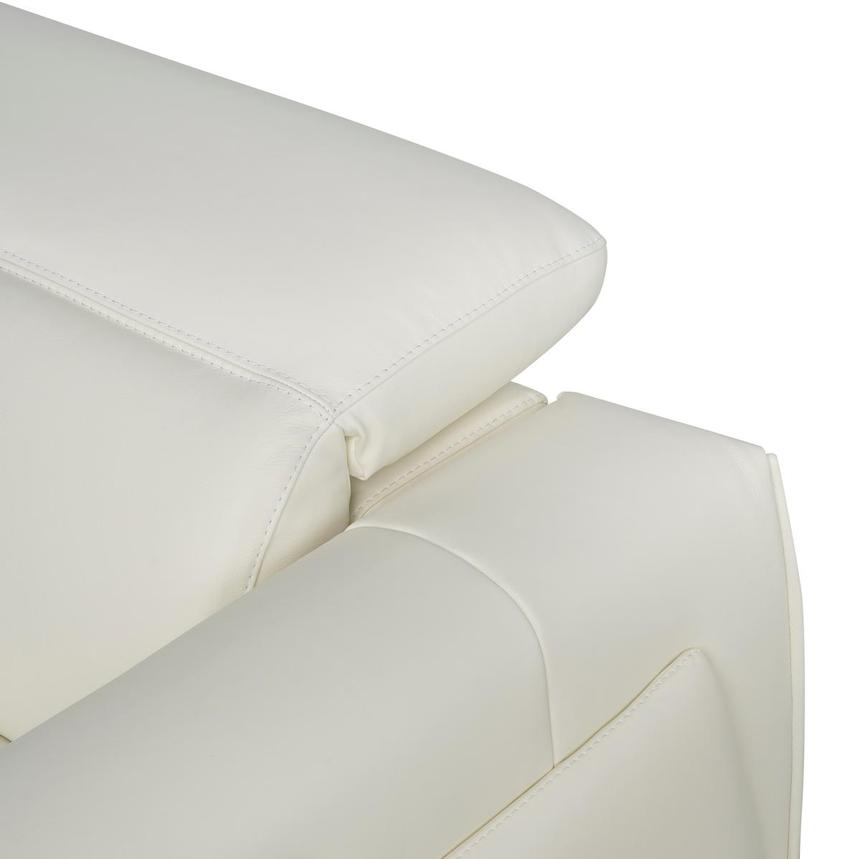 Luke 2.0 White Leather Power Reclining Sectional with 5PCS/3PWR alternate image, 6 of 9 images.