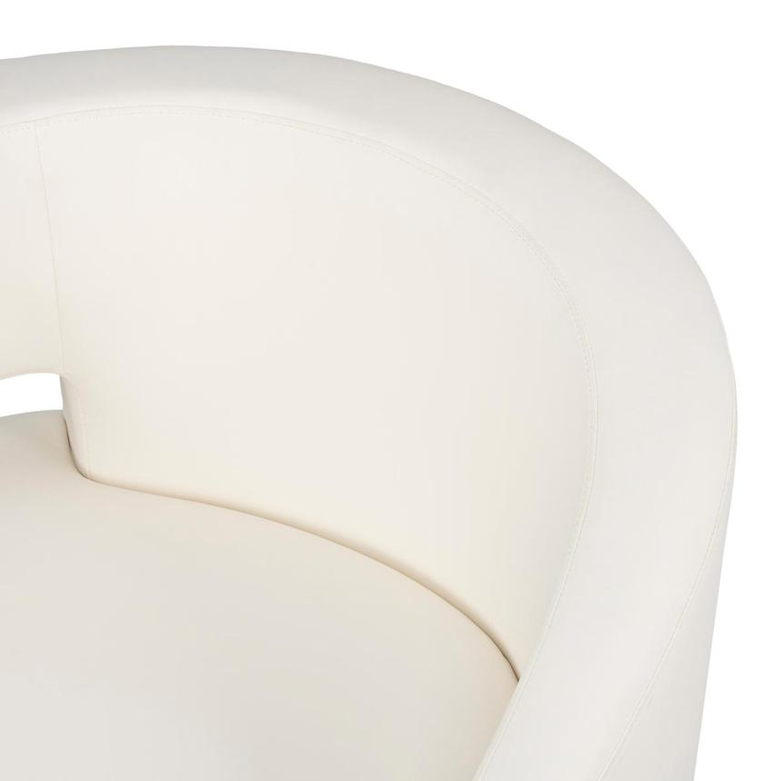 Okru III White Accent Chair  alternate image, 7 of 9 images.