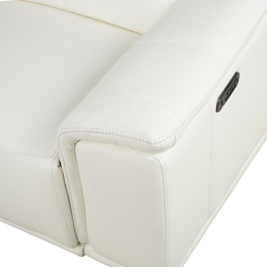 Davis 2.0 White Leather Power Reclining Sectional with 6PCS/2PWR  alternate image, 11 of 13 images.