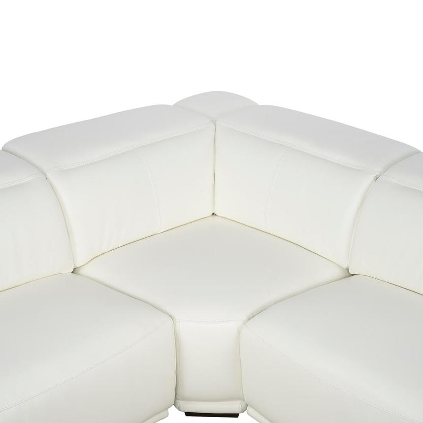 Davis 2.0 White Leather Power Reclining Sectional with 7PCS/3PWR  alternate image, 5 of 13 images.