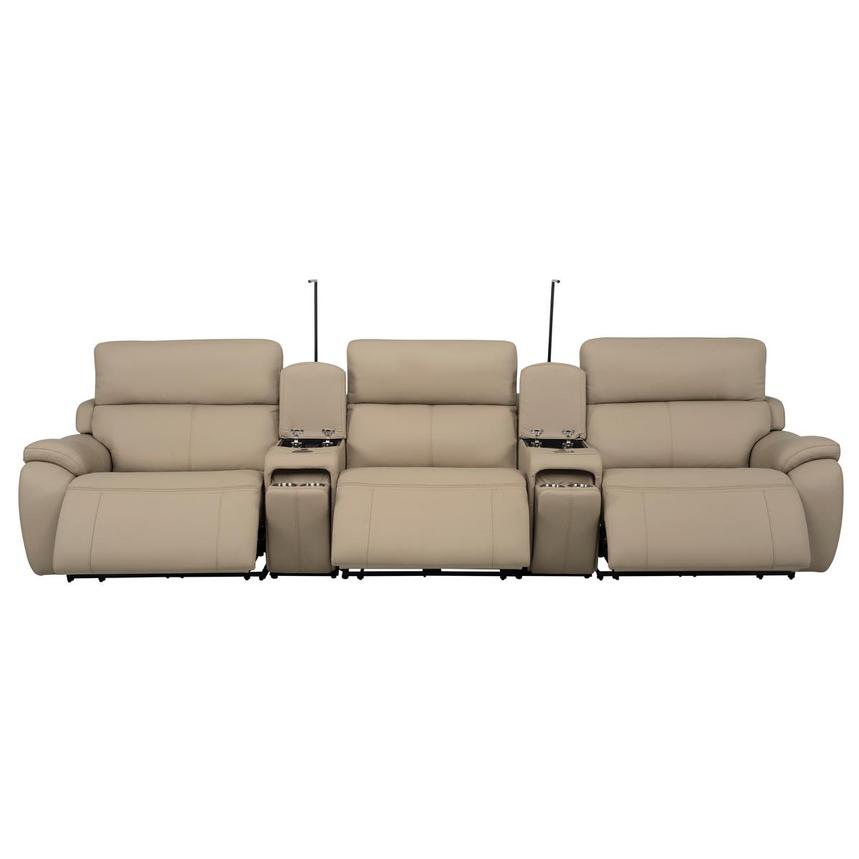 Mars Home Theater Leather Seating with 5PCS/3PWR  alternate image, 2 of 13 images.