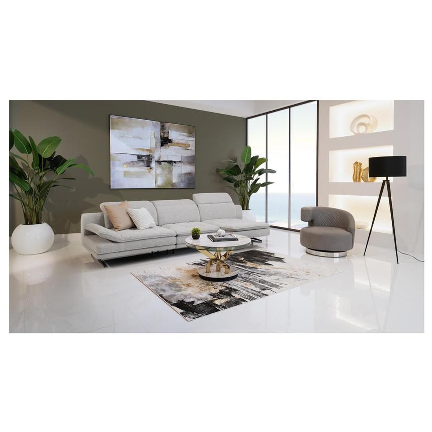 Belana Gray Swivel Sofa  alternate image, 2 of 18 images.