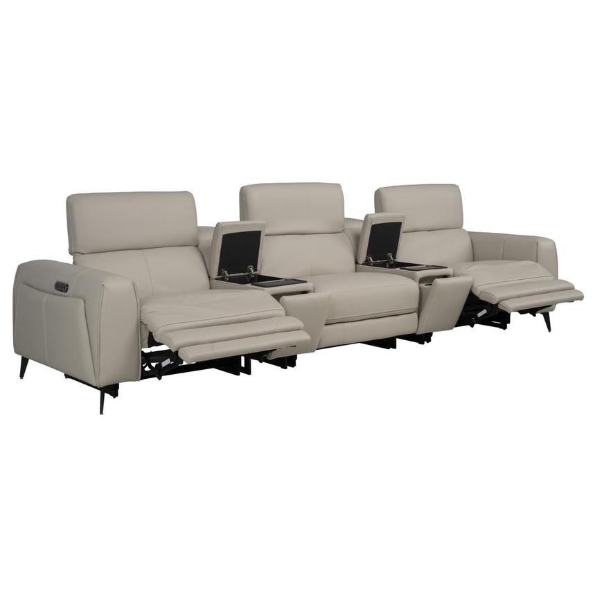 Luke 2.0 Taupe Home Theater Seating with 5PCS/2PWR  alternate image, 2 of 10 images.