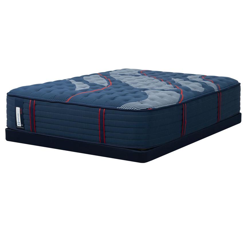Elite Brenham II Medium Queen Mattress w/Low Foundation by Sealy Posturepedic  main image, 1 of 4 images.
