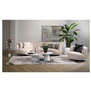 Rhea Cream Swivel Sofa  alternate image, 2 of 13 images.