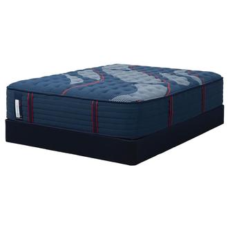 Elite Brenham II Medium Twin XL Mattress w/Regular Foundation by Sealy Posturepedic