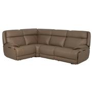 Mambo Leather Power Reclining Sectional with 4PCS/2PWR  main image, 1 of 10 images.