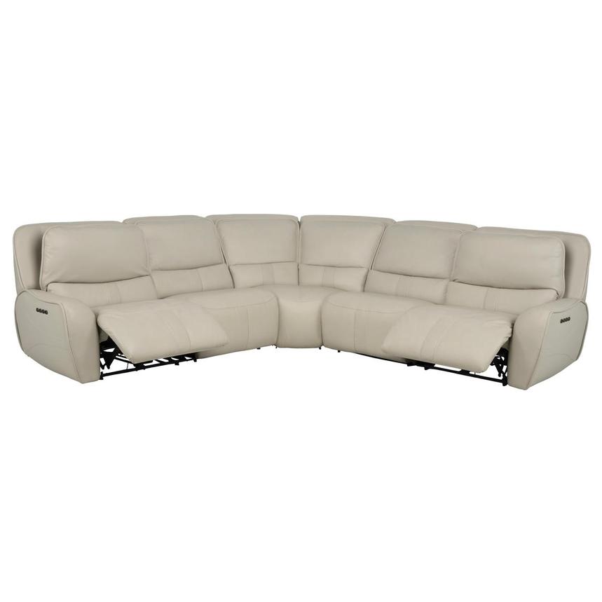 Tango Leather Power Reclining Sectional with 5PCS/2PWR alternate image, 3 of 10 images.