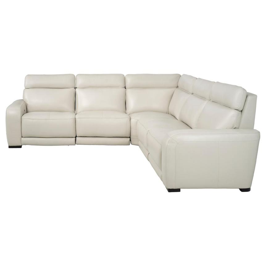 Rumba Leather Power Reclining Sectional with 5PCS/2PWR  alternate image, 3 of 12 images.