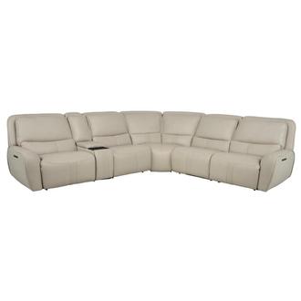 Tango Leather Power Reclining Sectional with 6PCS/3PWR