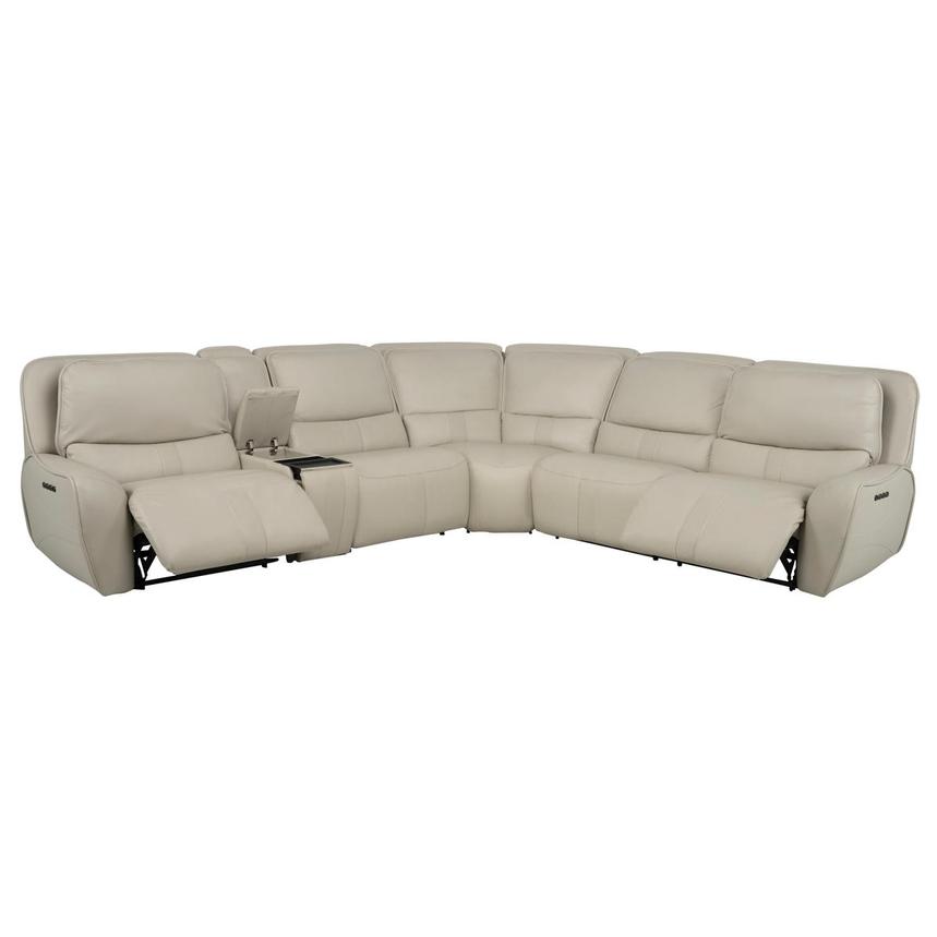 Tango Leather Power Reclining Sectional with 6PCS/2PWR alternate image, 3 of 16 images.