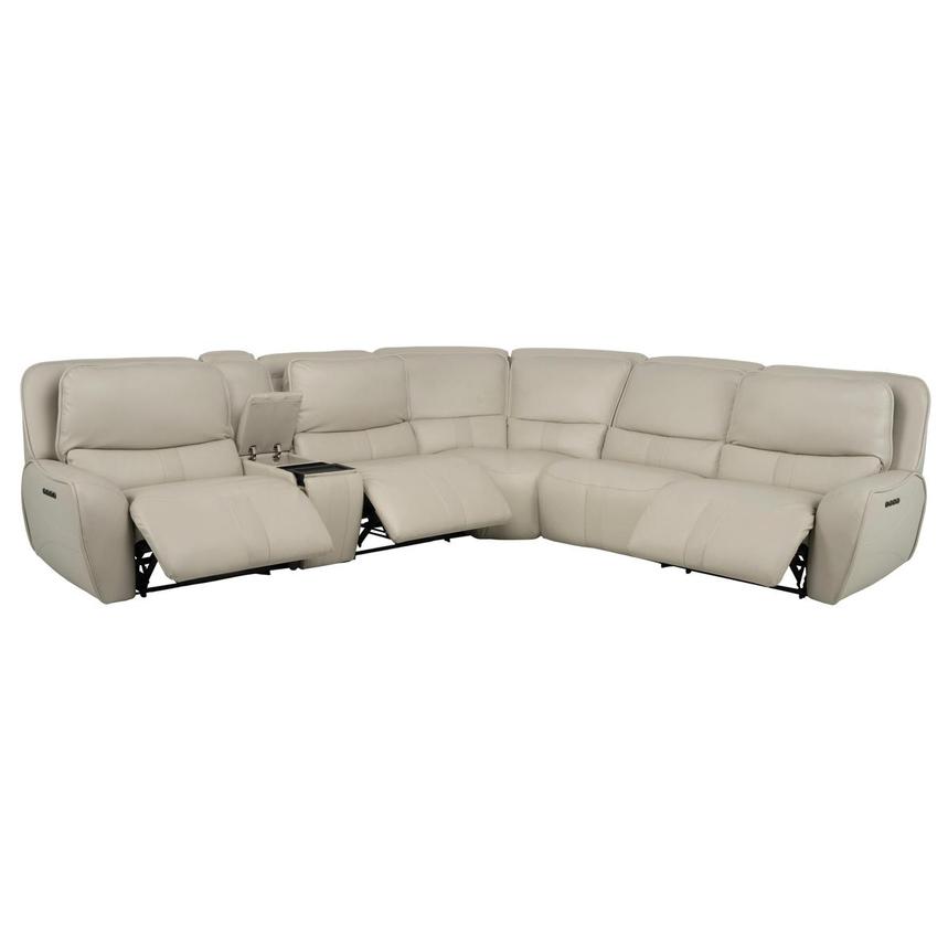 Tango Leather Power Reclining Sectional with 6PCS/3PWR  alternate image, 3 of 16 images.