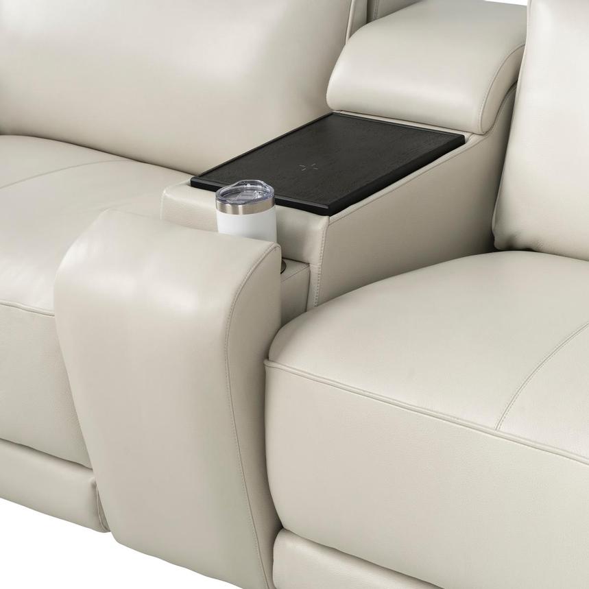 Rumba Leather Power Reclining Sectional with 6PCS/2PWR  alternate image, 5 of 16 images.