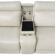 Rumba Leather Power Reclining Sectional with 6PCS/3PWR  alternate image, 7 of 16 images.