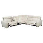 Rumba Leather Power Reclining Sectional with 6PCS/3PWR  alternate image, 2 of 16 images.