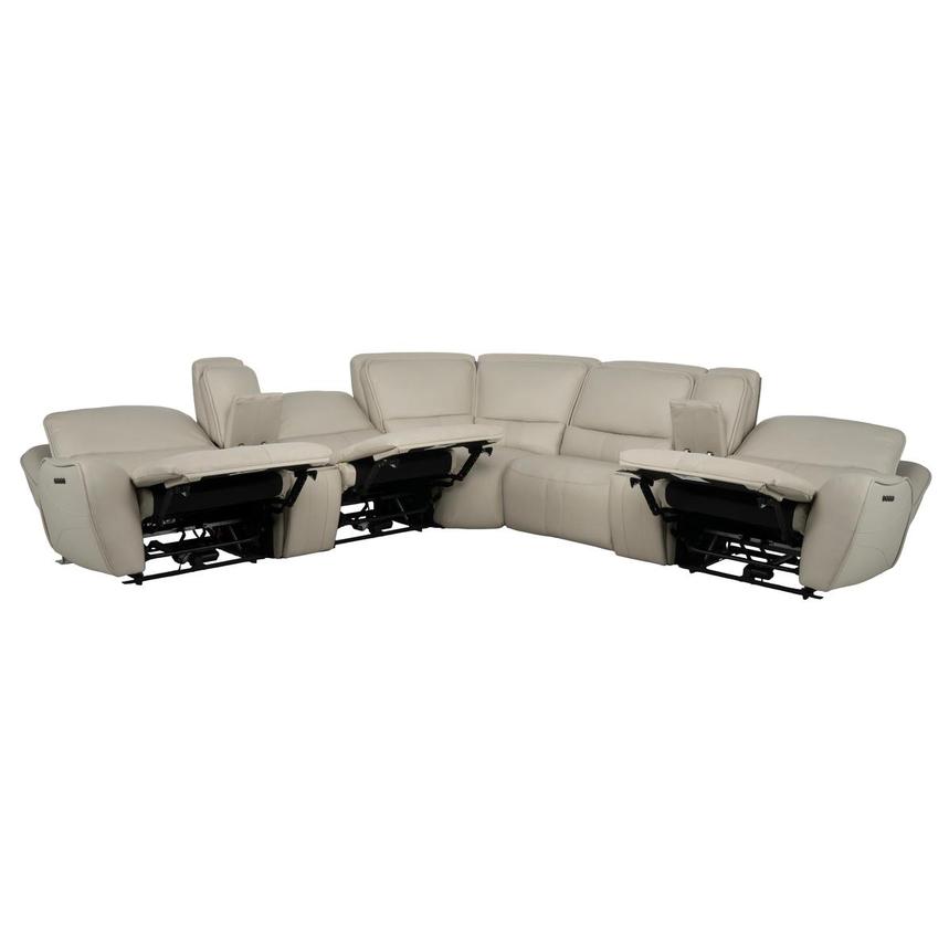 Tango Leather Power Reclining Sectional with 7PCS/3PWR  alternate image, 3 of 15 images.