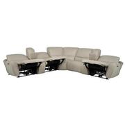 Tango Leather Power Reclining Sectional with 7PCS/3PWR  alternate image, 3 of 15 images.