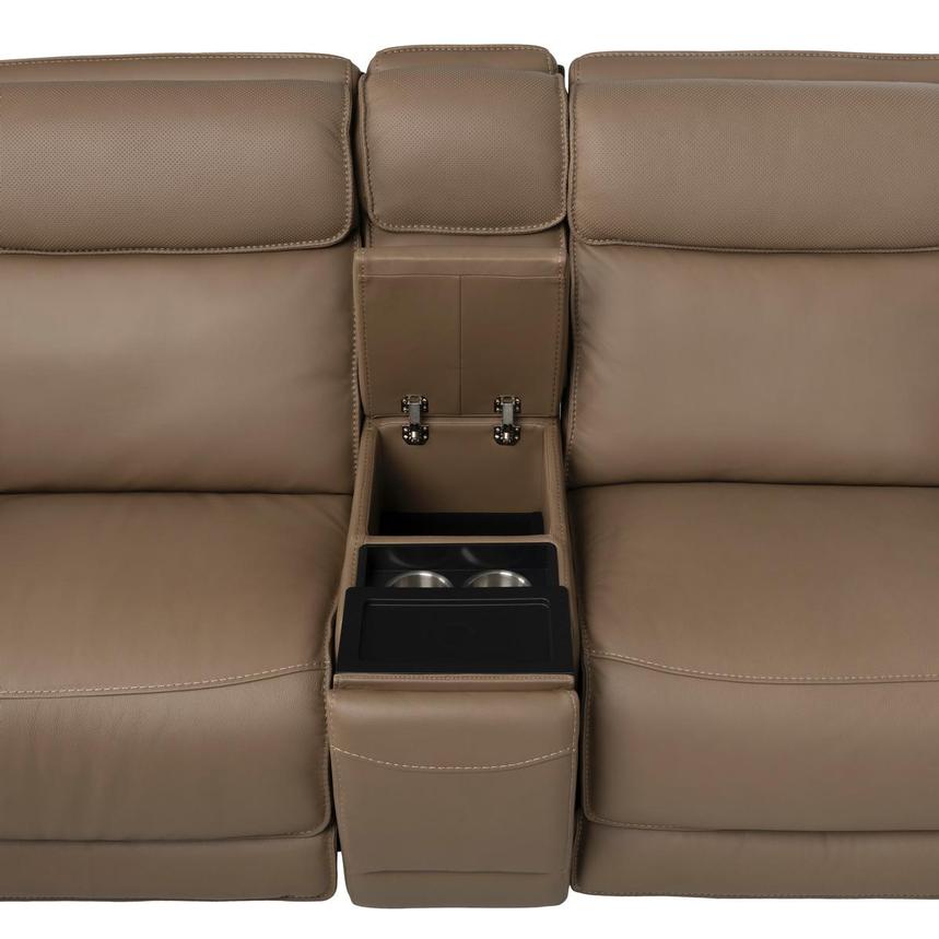 Mambo Leather Power Reclining Sectional with 7PCS/3PWR  alternate image, 7 of 12 images.