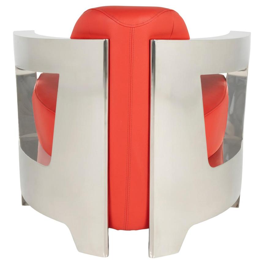 Aviator II Red Leather Accent Chair alternate image, 5 of 8 images.