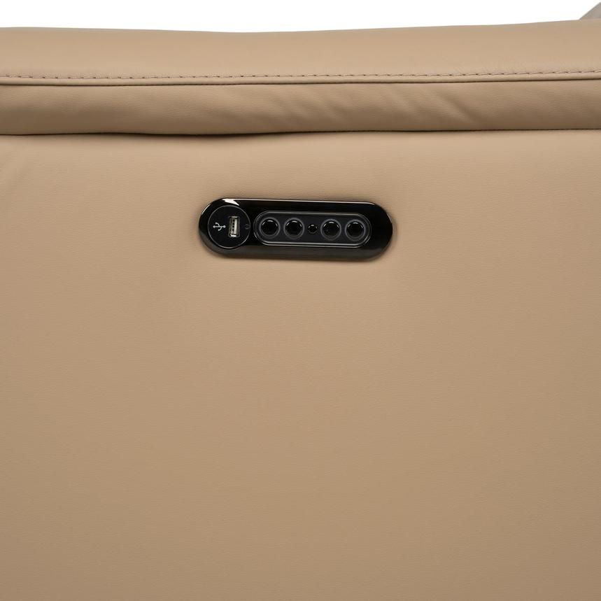Cordova Dark Cream Home Theater Leather Seating with 5PCS/2PWR alternate image, 10 of 11 images.