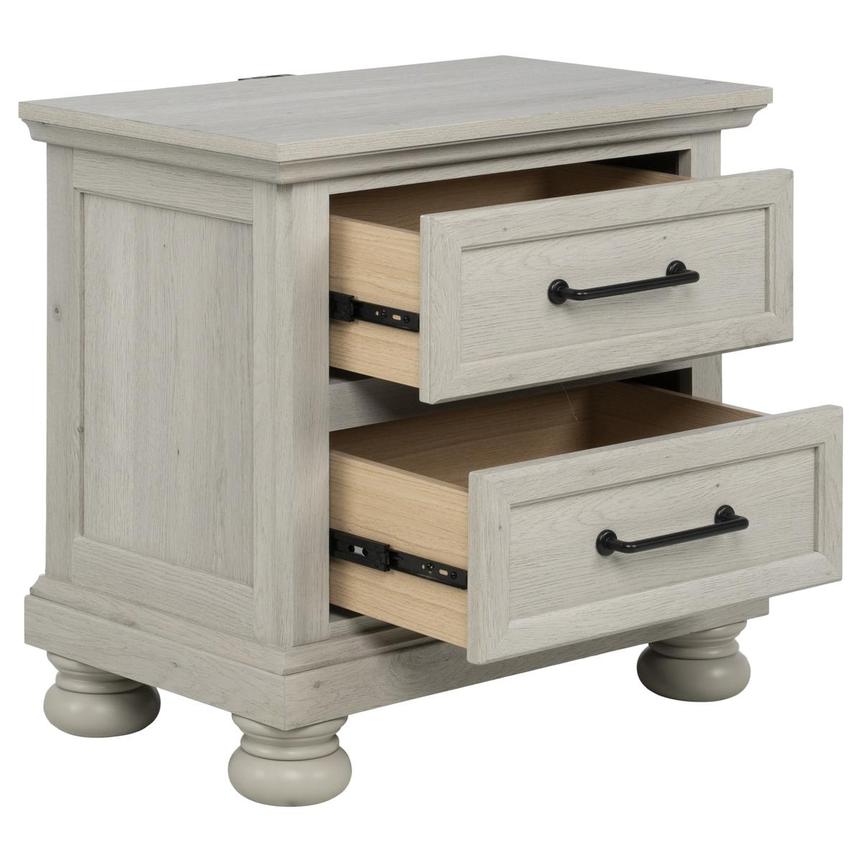 Lenox Grey Nightstand  alternate image, 3 of 10 images.