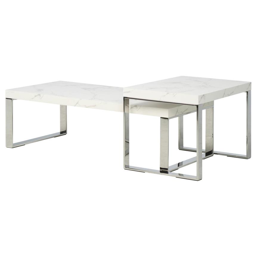 Pokhara Marble Nesting table Set of 2  alternate image, 2 of 2 images.