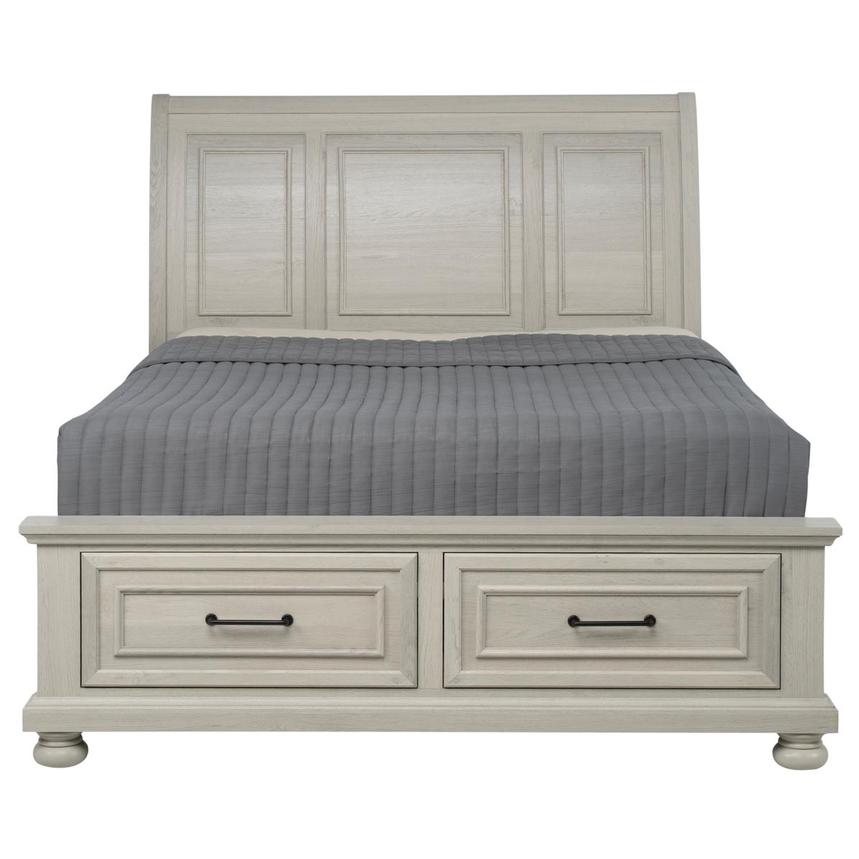 Lenox Grey Queen Storage Bed  alternate image, 3 of 9 images.